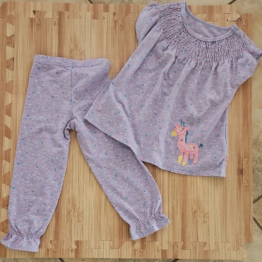 American Girl Bitty Baby Pajamas Pant Set with Giraffe Design